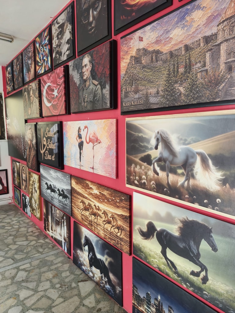 3D 3BOYUTLU KABARTMALI YAĞLI BOYA DOKULU NAKIŞ GÖRÜNÜMLÜ TABLOLAR - 13