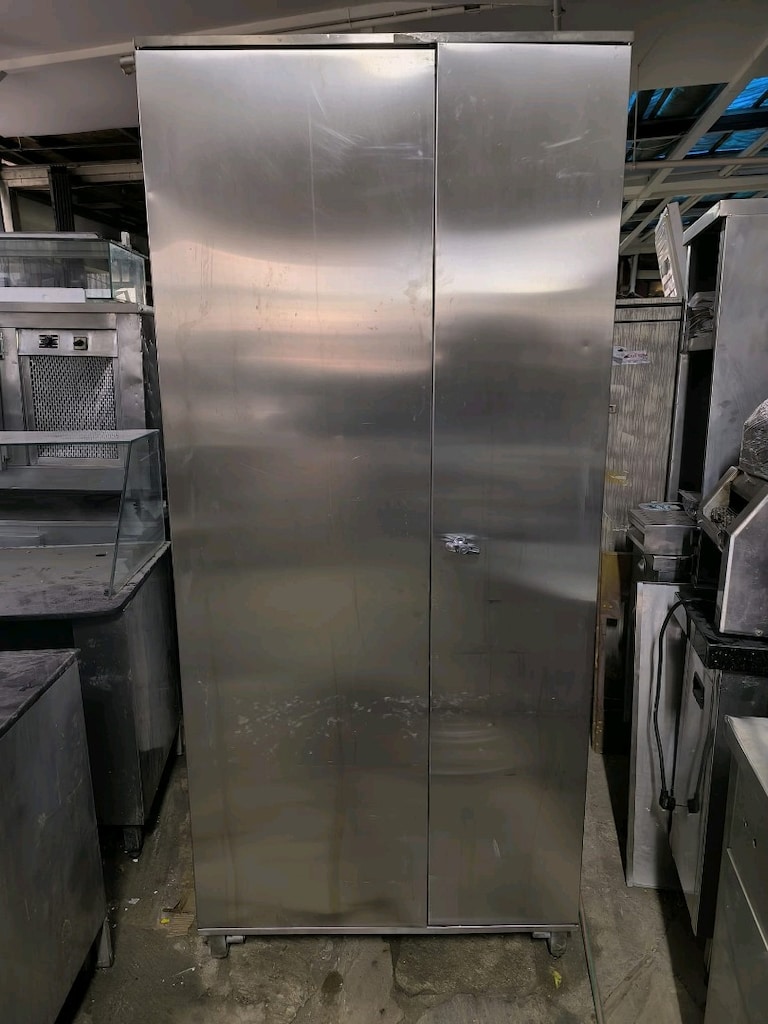krom depolama dolabı paslanmaz baharat gıda saklama dolabı krom dolap - 2