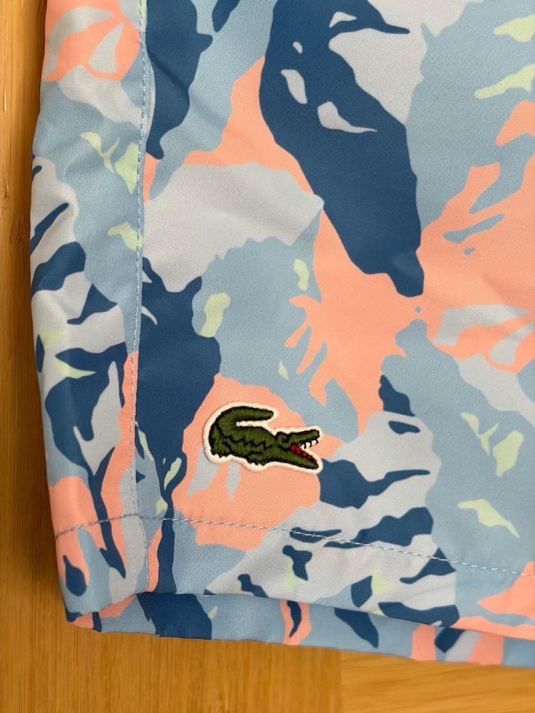 Orijinal lacoste şort mayo small beden sıfır etiketli mavi renk - 7