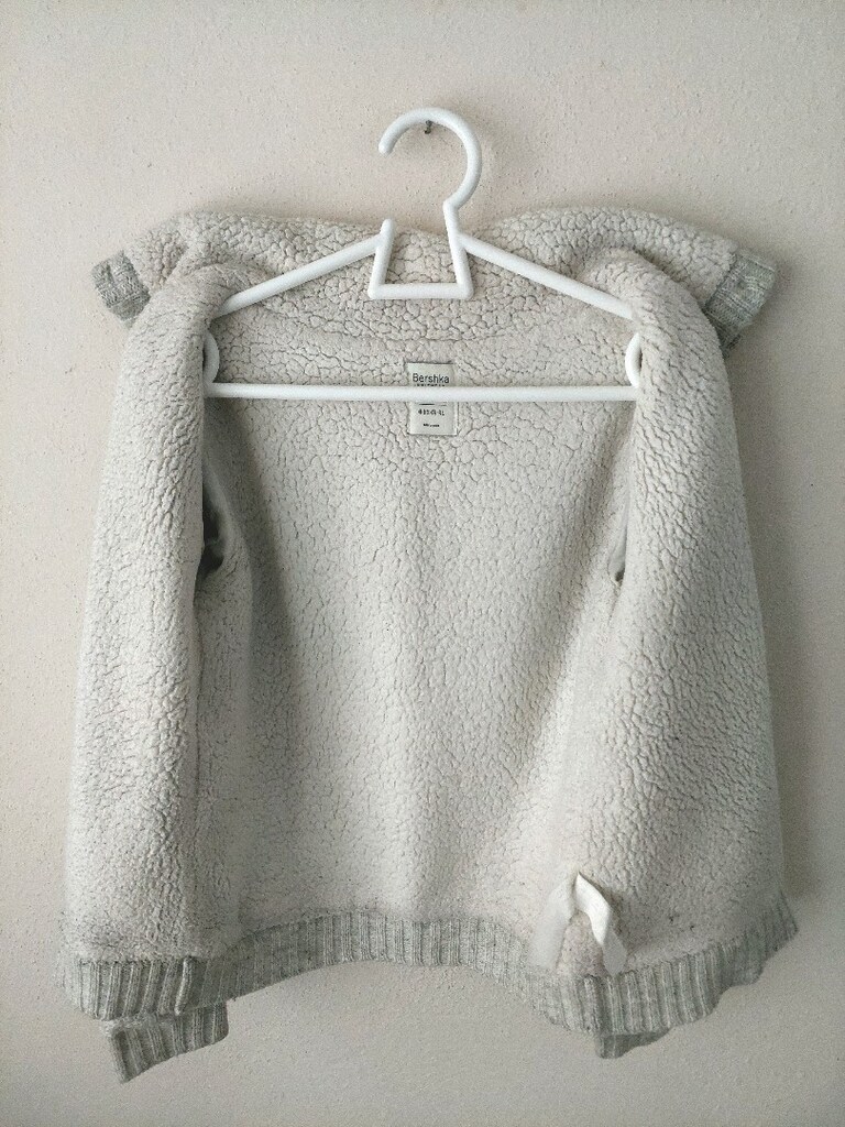 bershkabalıkçı yaka sherpa astarlı akrilik hırka - 7