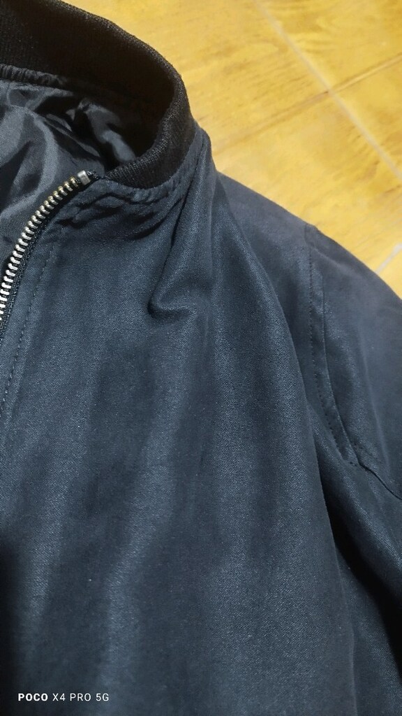#Jack&Jones süet mont..Koyu antrasit ya da koyu lacivert rengi. - 7