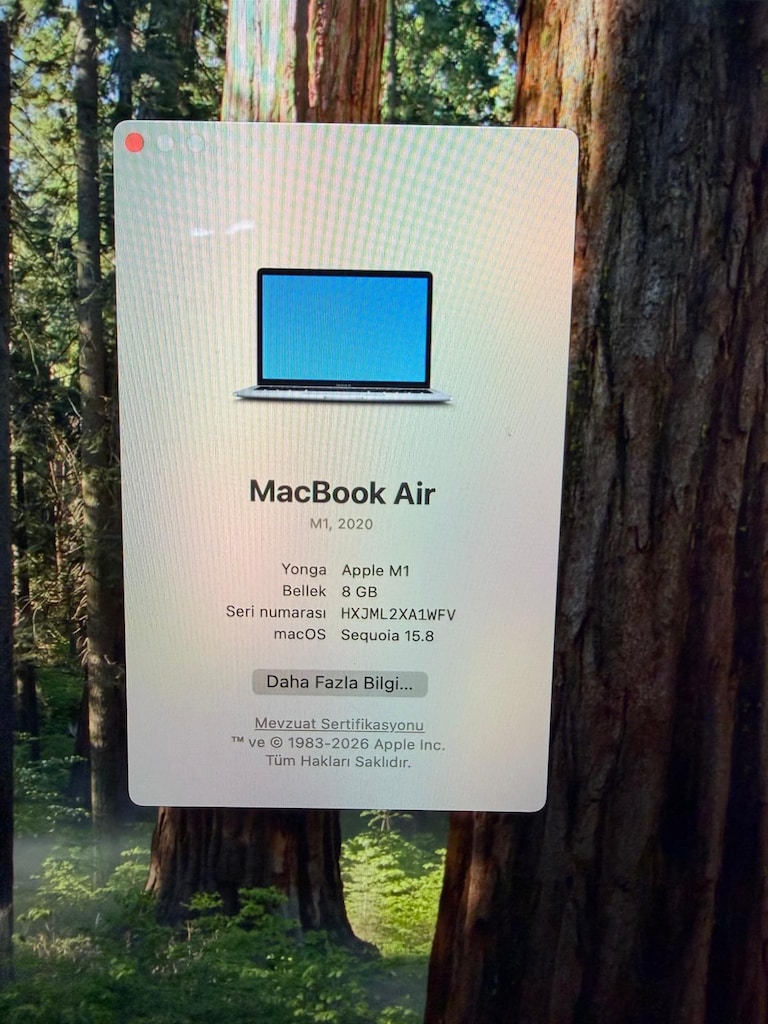 MacBook Air M1 13.3 8GB 256GB SG Faturalı Garantili - 5
