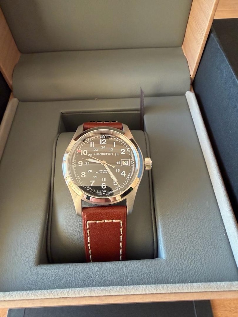 Hamilton khaki 38mm otomatik erkek kol saati. - 3