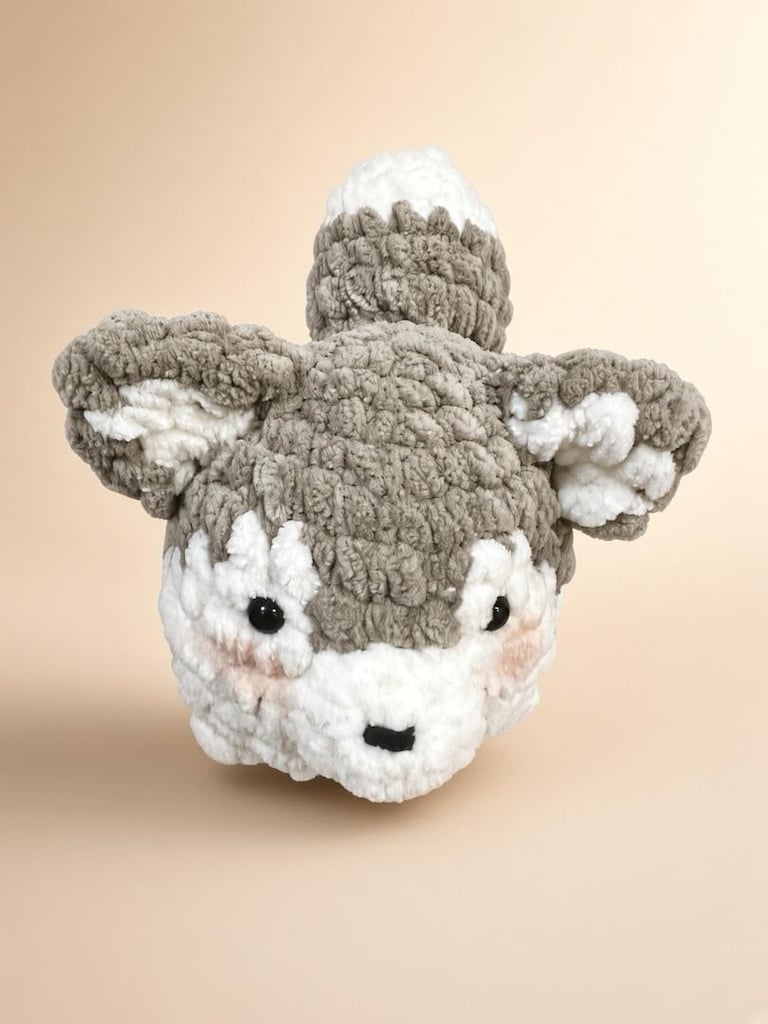 El Yapımı Amigurumi Şişman Sevimli kurt - 4