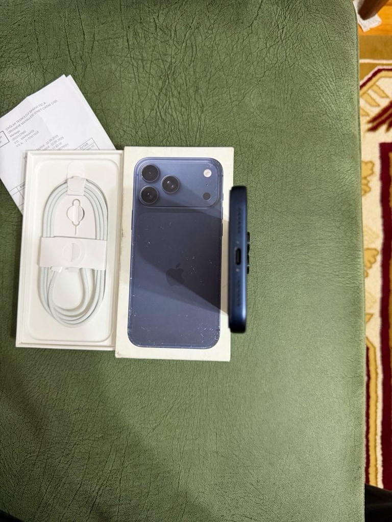 iphone 17pro max (14 ay garantili pil 100) - 6