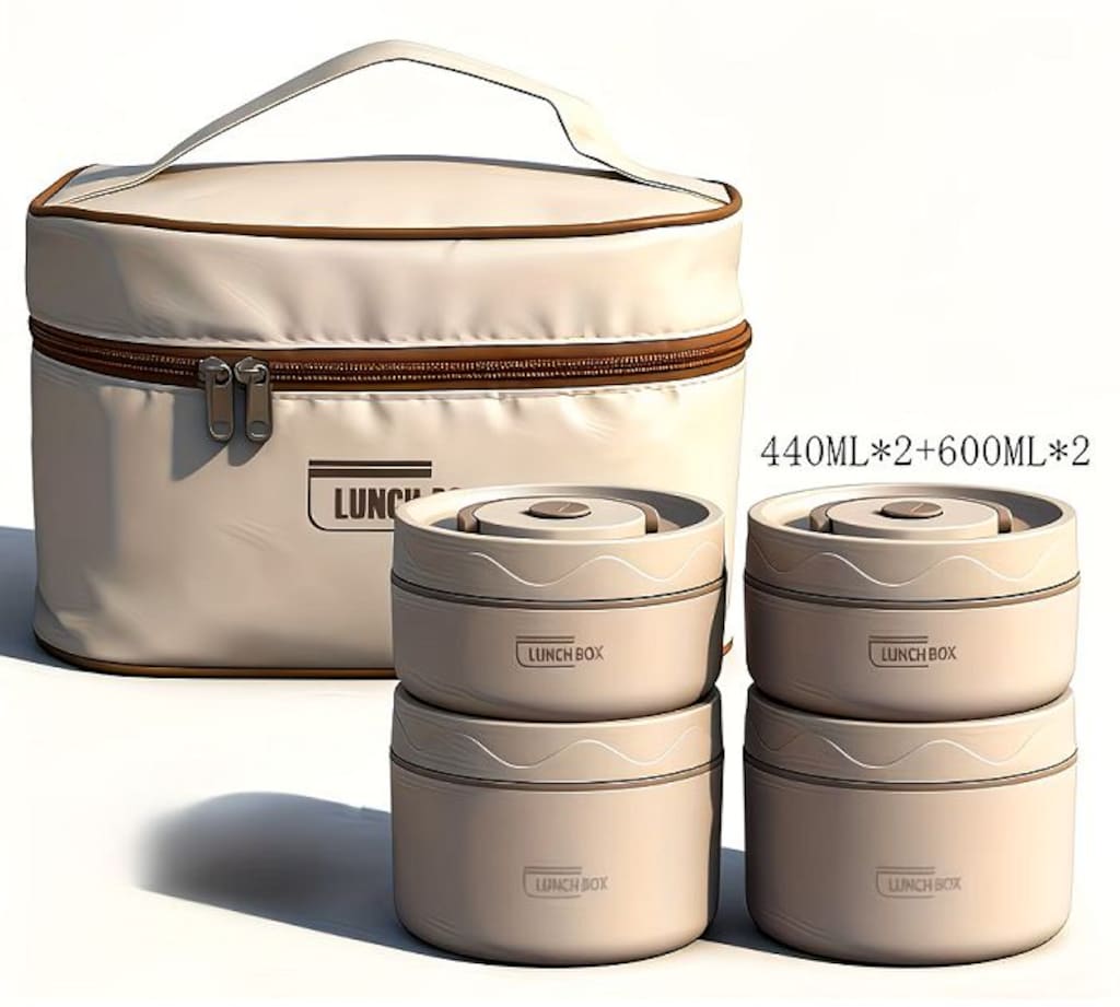Yemek termosu. Termo Yalıtımlı Lunch Box 4’lü set