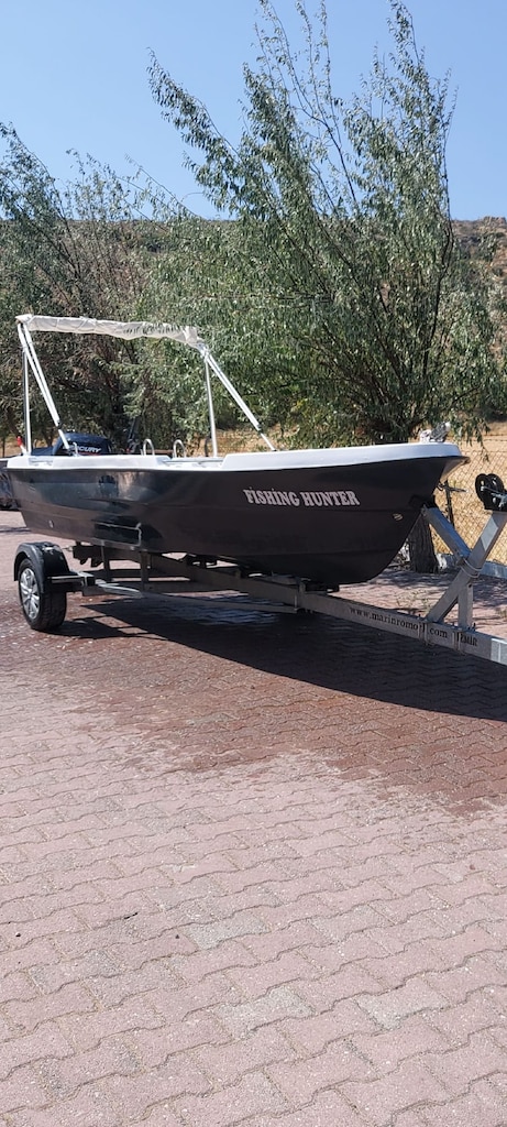 2024 Model, özel üretim fiber tekne+motor+galvaniz uzakyol römork seti - 4