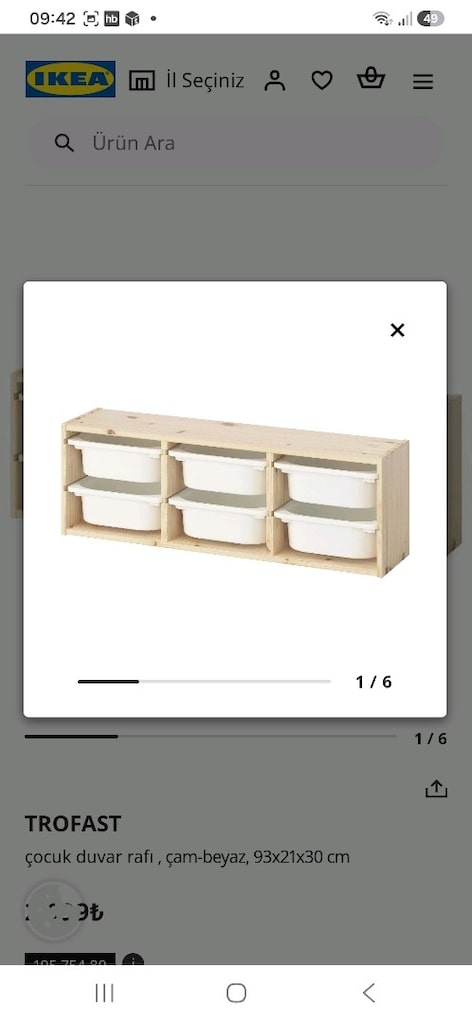 ikea trofast duvar rafi