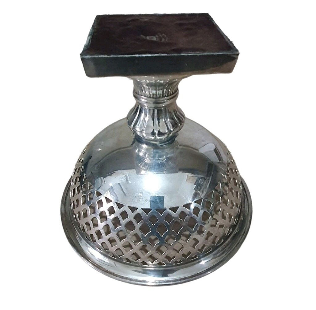 Vintage İngiliz Sheffield Ajurlu Jardinyer - 4
