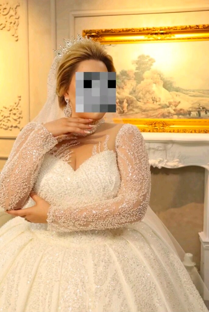 kişiye özel tasarlanan büyük beden gelinlik - 2