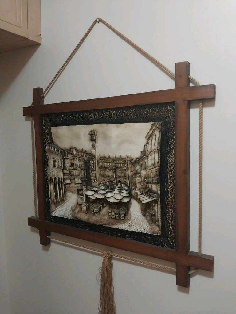 Ahşap Polysster Tablo - 2