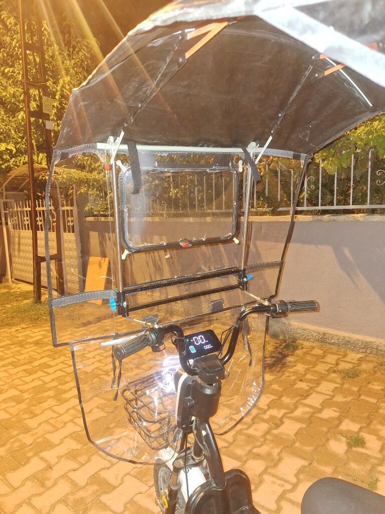 Elektrikli bisiklet özel tenteli büyük akülü - 6