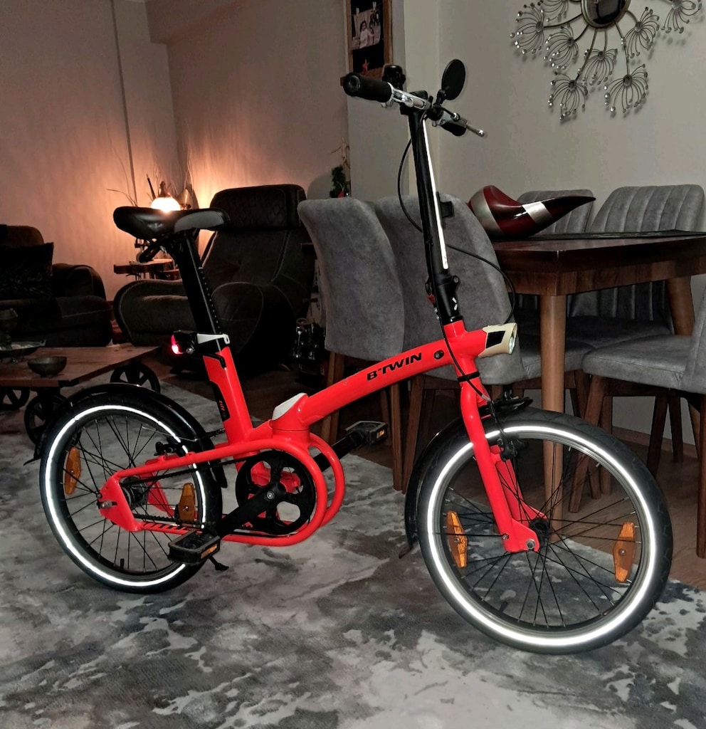 Avrupa Btwin Tilt 700 Göbekten Otomatik 2 Vites Katlanır Bisiklet