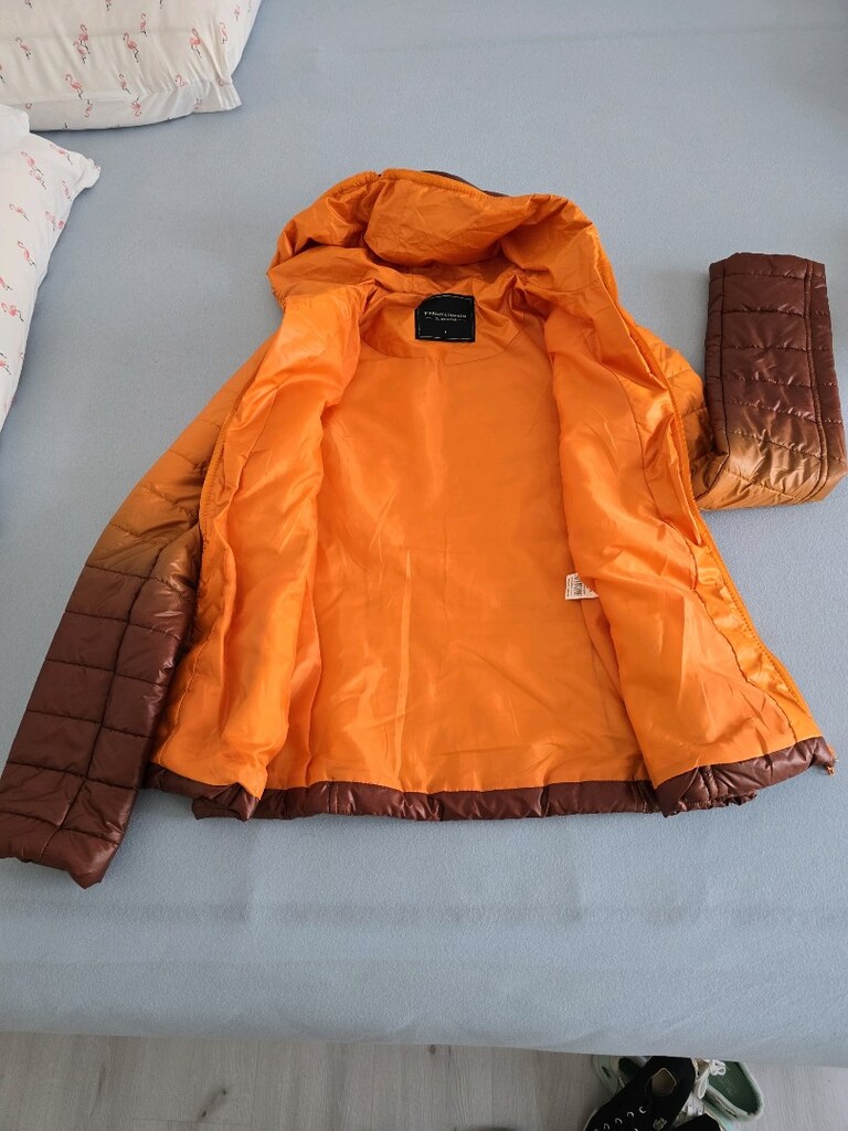 Renk geçişli şık şişme mont - 4