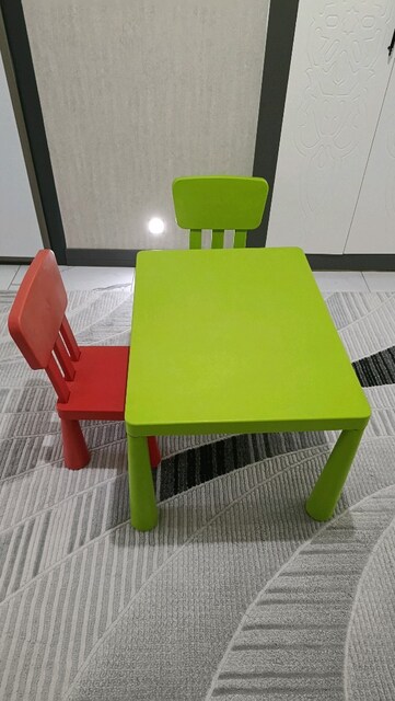 ÇOCUK PLASTİK MAMUT MASA SANDALYE TAKIMI