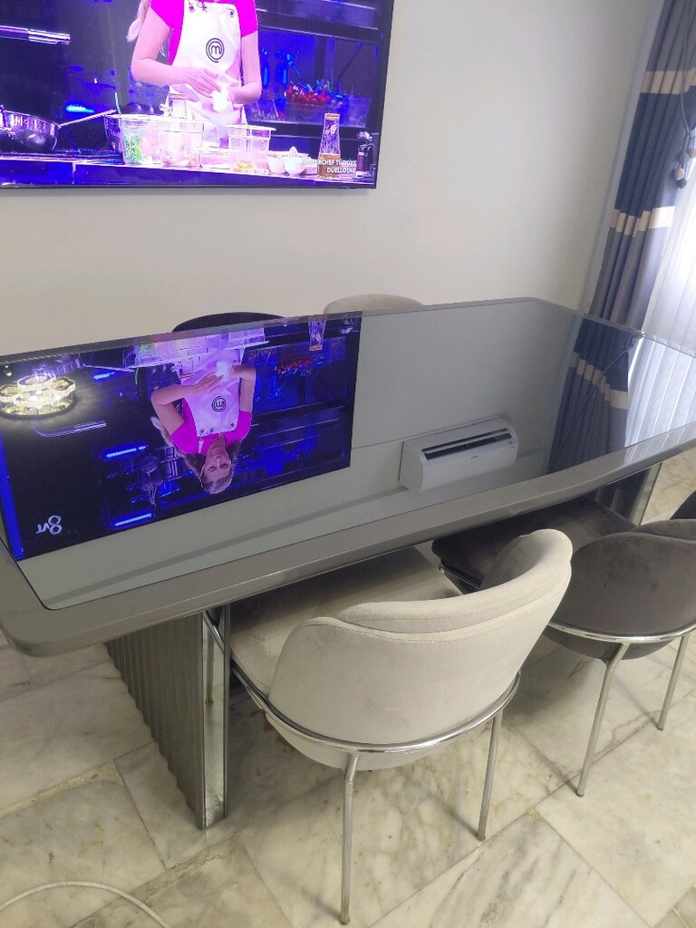 Yemek Masası, Aynalı, çok şık bir ürün, 4 kişilik - 2