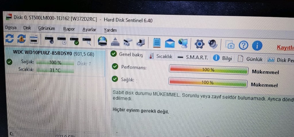 Harddisk 1 tb sıfır sayılır 7/24 western digital 3.5 - 2