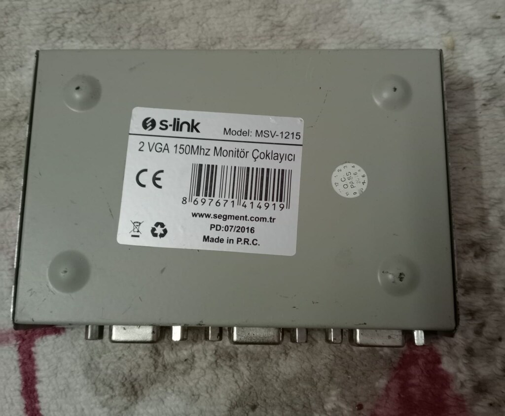 S-Link MSV-1215 VGA Çoklayıcı 2 Port Güç Var - 3