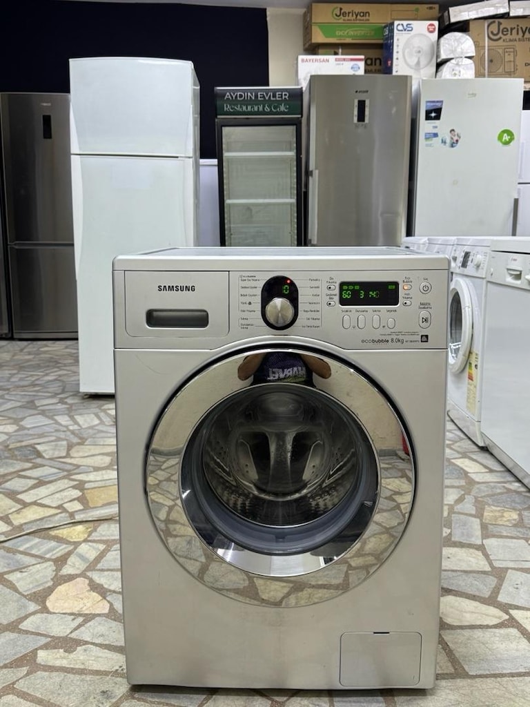 yeni nesil tertemiz samsung gri çamaşır makinası - 2