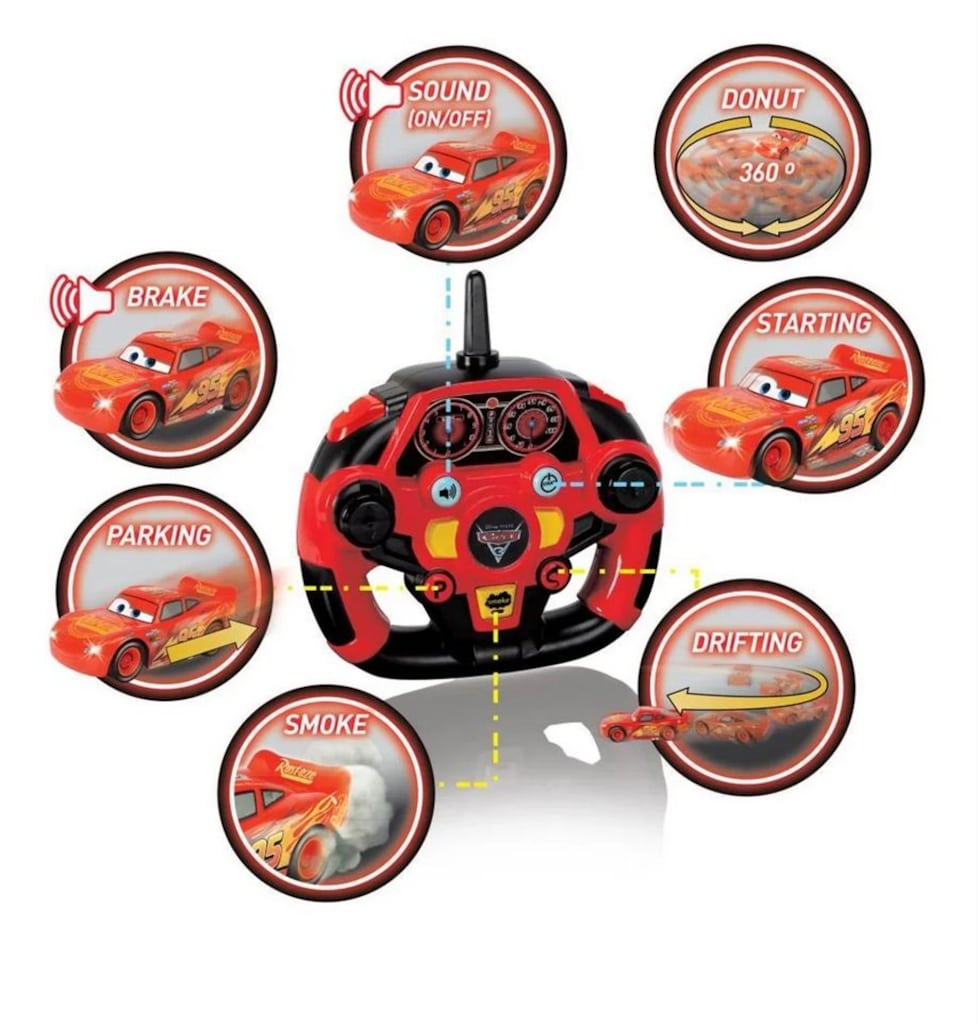 Dickie Cars 3 Şimşek McQueen 1:16 Uzaktan Kumandalı Araba - 2