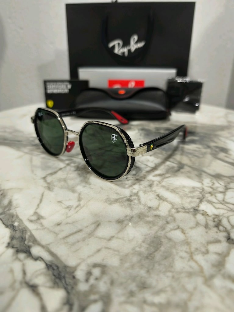 Ray-Ban 3703 Ferrari serisi Yuvarlak Güneş Gözlüğü orj - 3