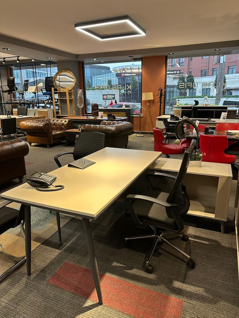 KLAS OFİS ÜSKÜDAR 160x75 AYTAŞI ANTRASİT GRİ EKO OFİS TAKIMI - 4