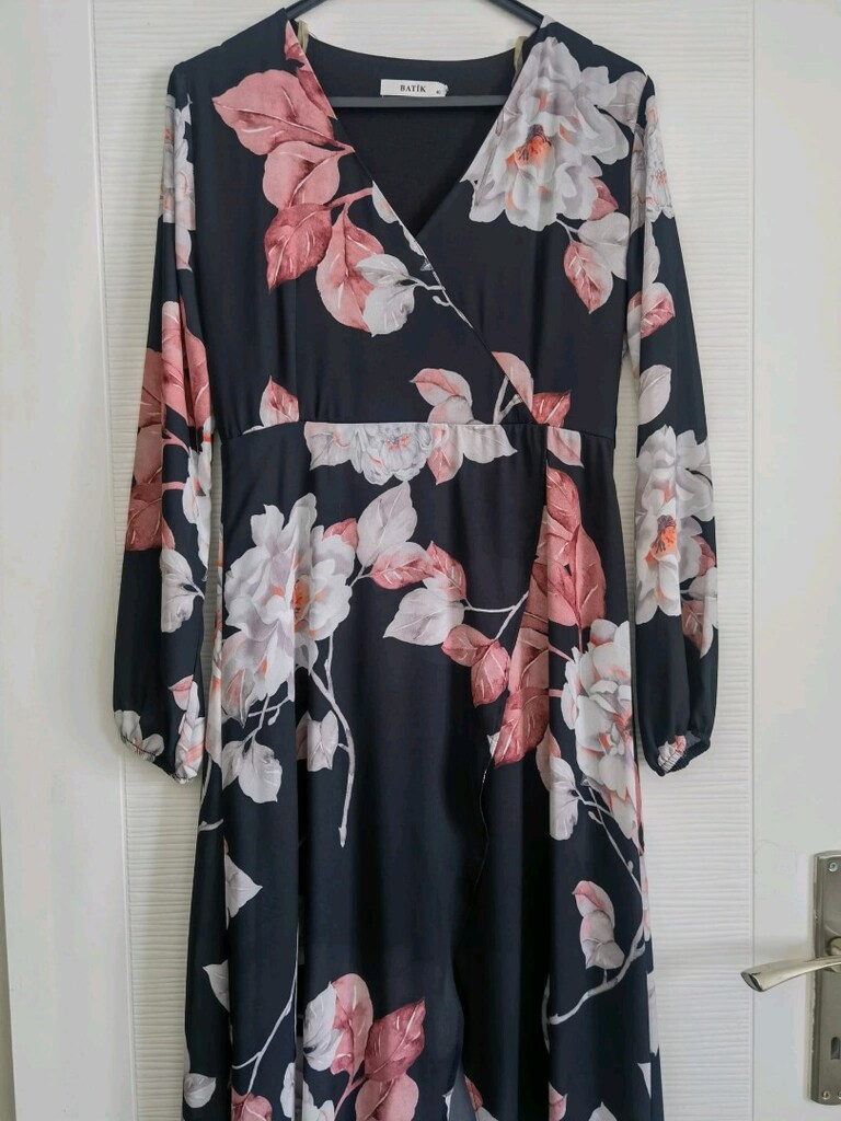 Batik şifon elbise - 7