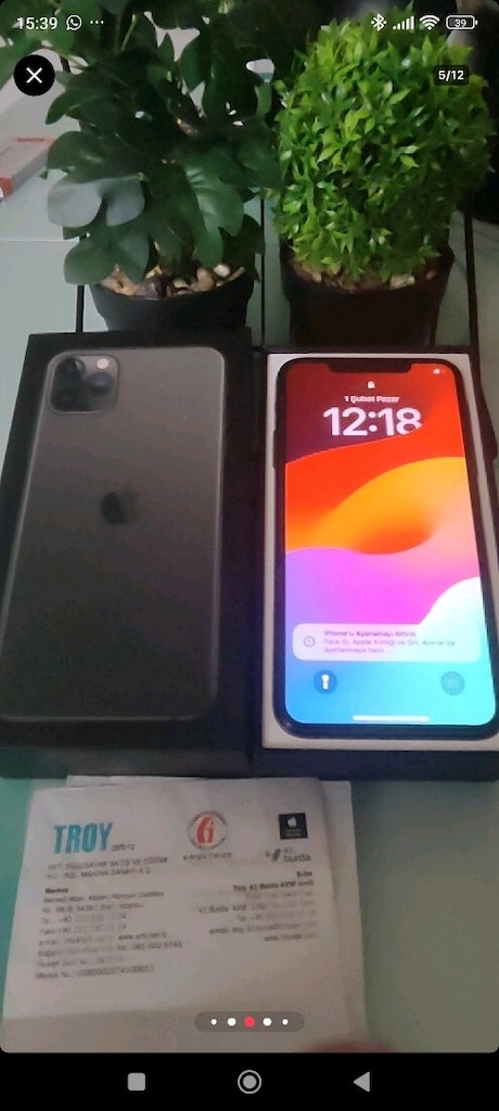 KARTA TAKSİT İPHONE 11 PRO MAX 64 GB PİL 70 ORJİNAL KUTU FATURA MEVCUT - 6