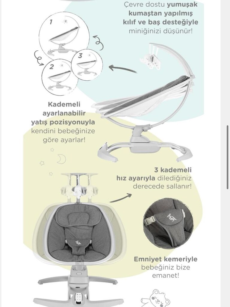 KANZ ANAKUCAĞI BEŞİK BEBEK YATAĞI - 6