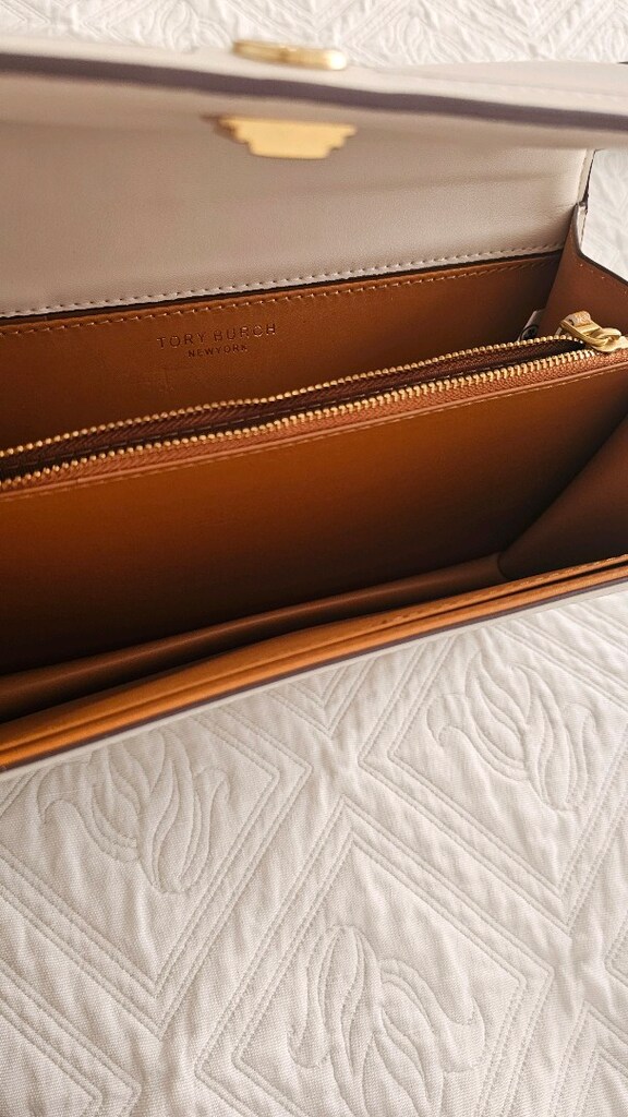 Tory burch marka bej rengi çanta - 5