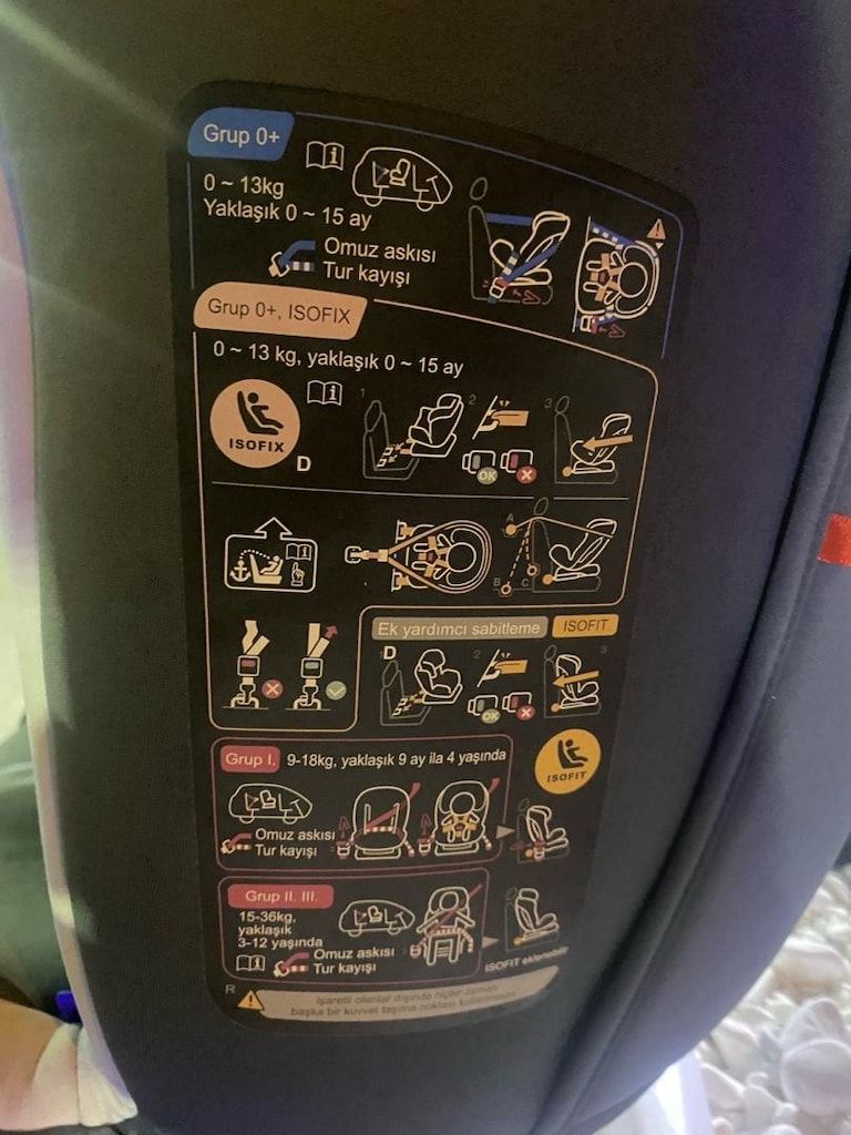 Huggy Armor Rotate 360° Isofix 0-36 kg Oto Koltuğu - 6