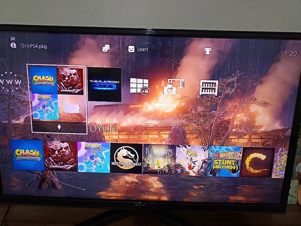 PS4 TEK KOL 500GB 15 OYUN - 3