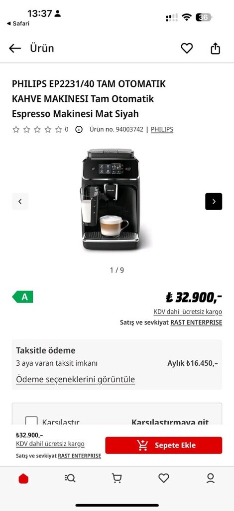 philipsEP2231/40 TAM OTOMATIK KAHVE MAKINASI - 4
