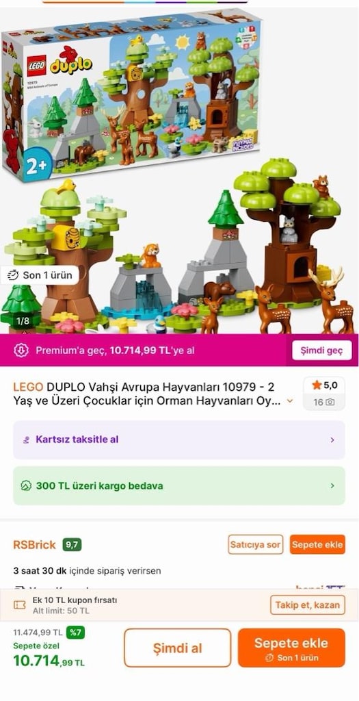 Lego Duplo 10979 Vahşi Avrupa Hayvanları Set - 7