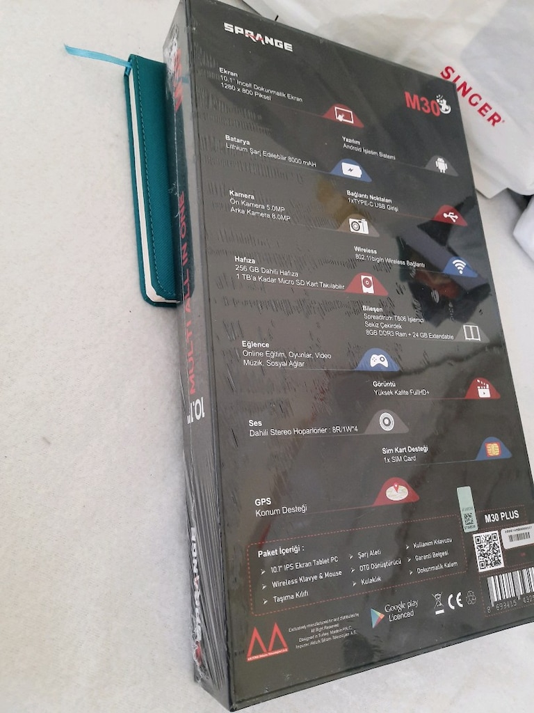 SPRANGE MULTİ ALL İN ON 10.1" TABLET SIFIR AMBALAJINDA - 2