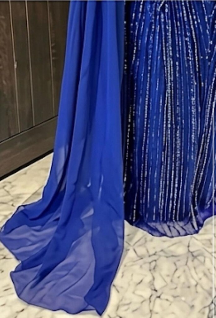 Özel dikim tasarım tesettür abiye elbise - 4