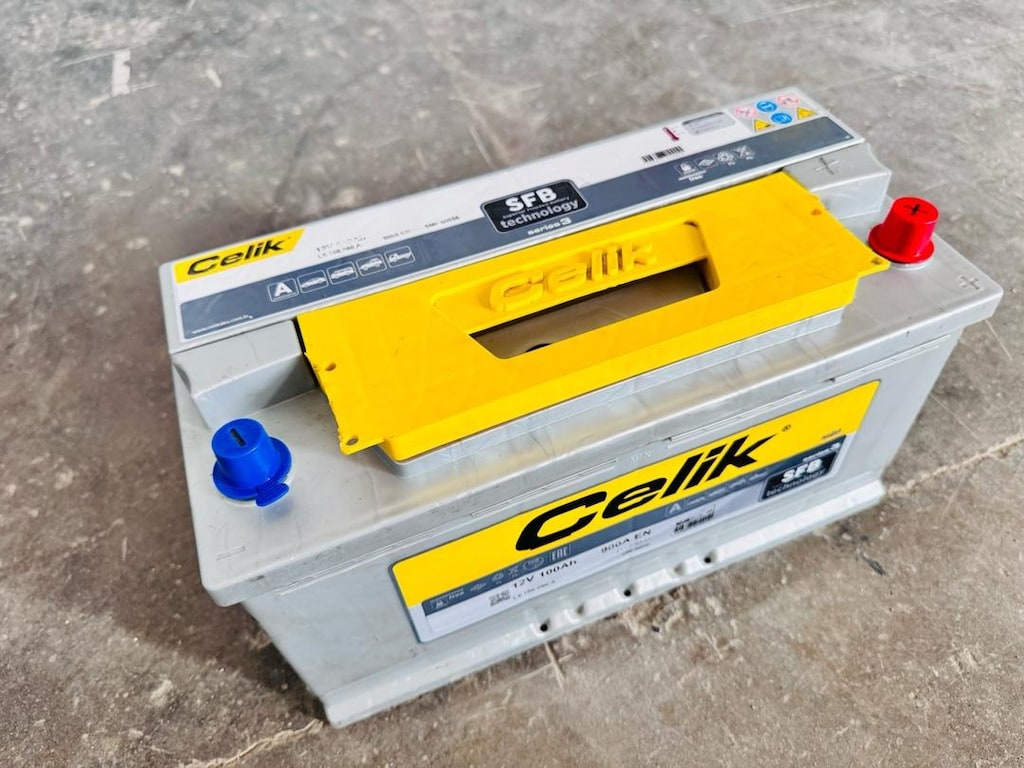 12v 100 amper alçak tip çıkma Çelik akü.!! yeni - sağlam.!! - 5