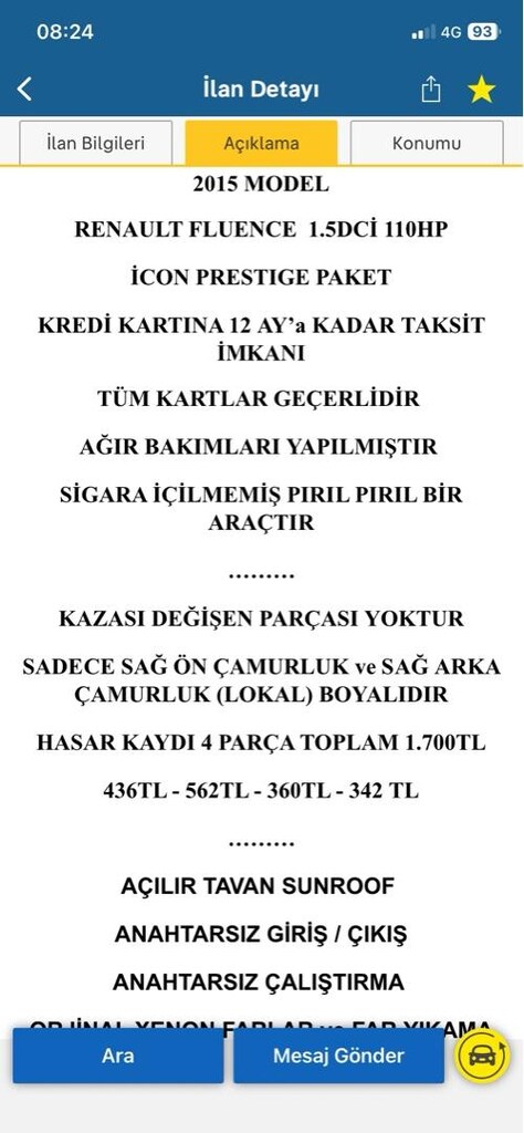 FLUENCE İCON PRESTİJ FUL + FUL DEĞİŞENSİZ - 17