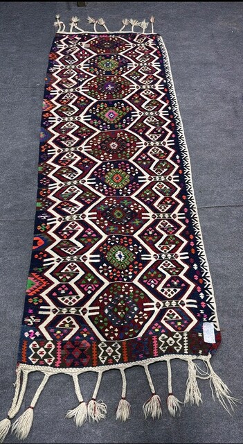 Antika Van Ahlat El Dokuma yolluk Yün halı kilim