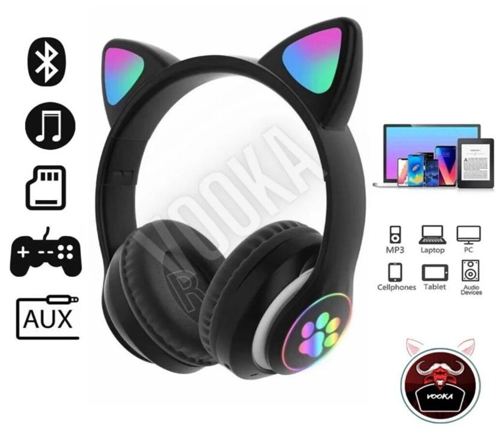 LED IŞIKLI KEDİ KULAKLIK - 5
