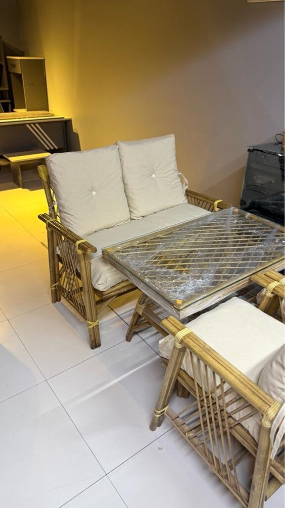 bambu bahçe balkon mobilyası - 4