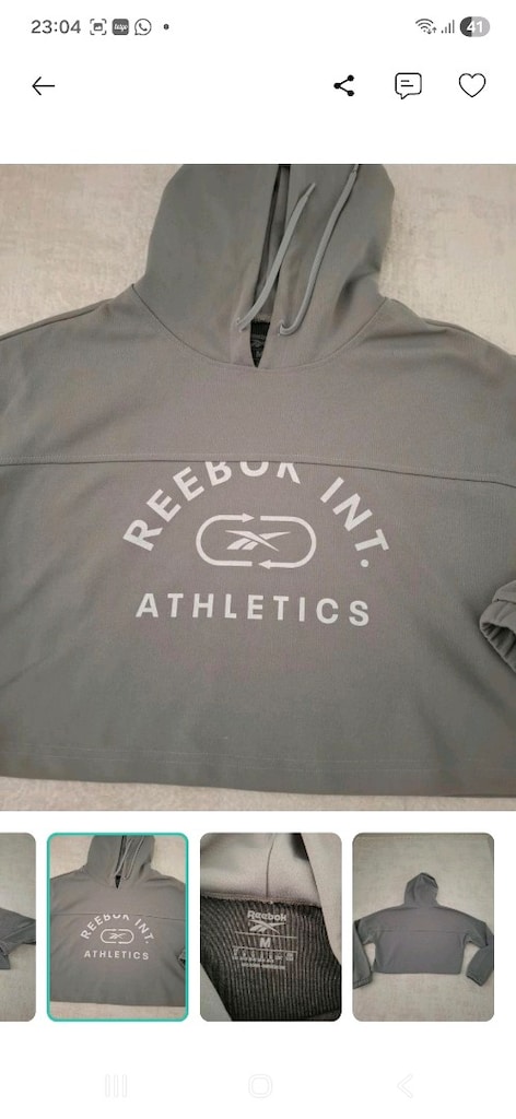 reebok crop sweetshirt - 2