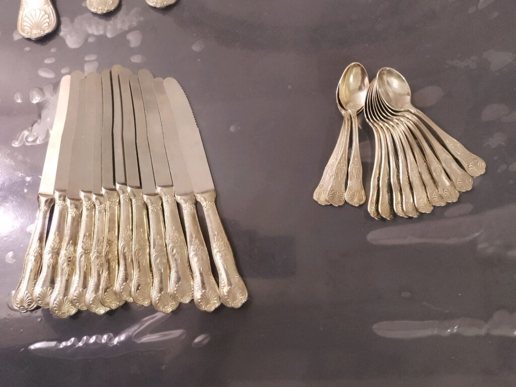 Kaşık Çatal Takımı Gümüş 12 Kişilik 51 Parça - 4