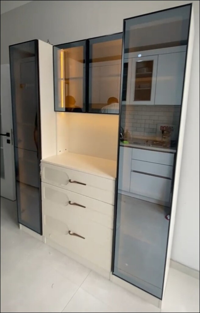 MDF KAHVE KÖŞESİ DOLABI/ KİLER DOLABI - 15