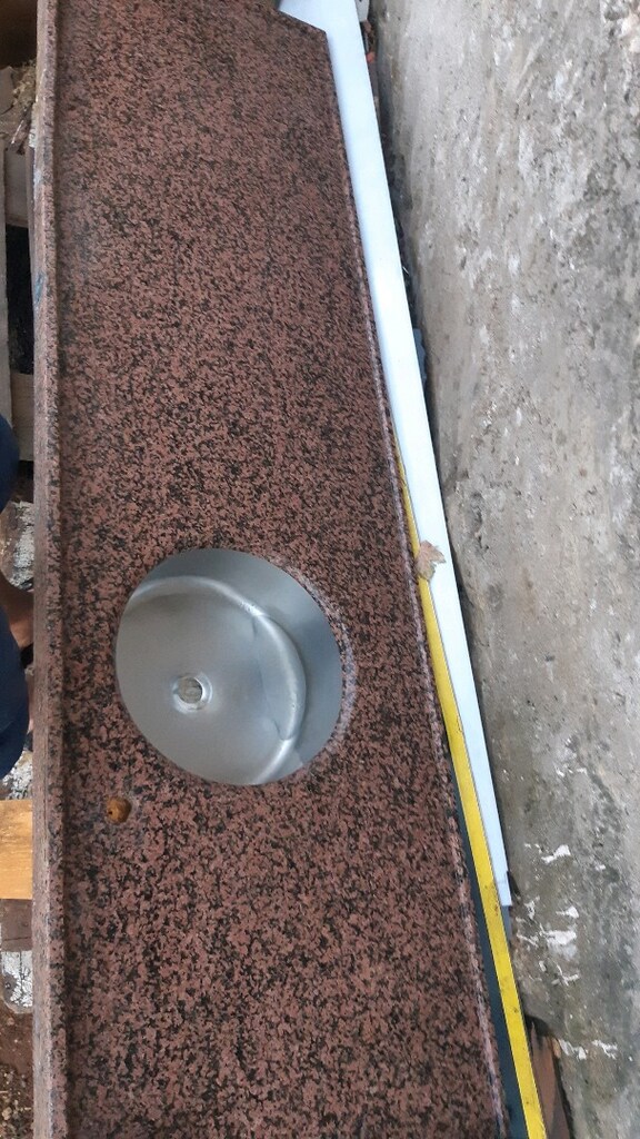 granit tezgah 65 cm genişlik 214cm uzunluk - 4