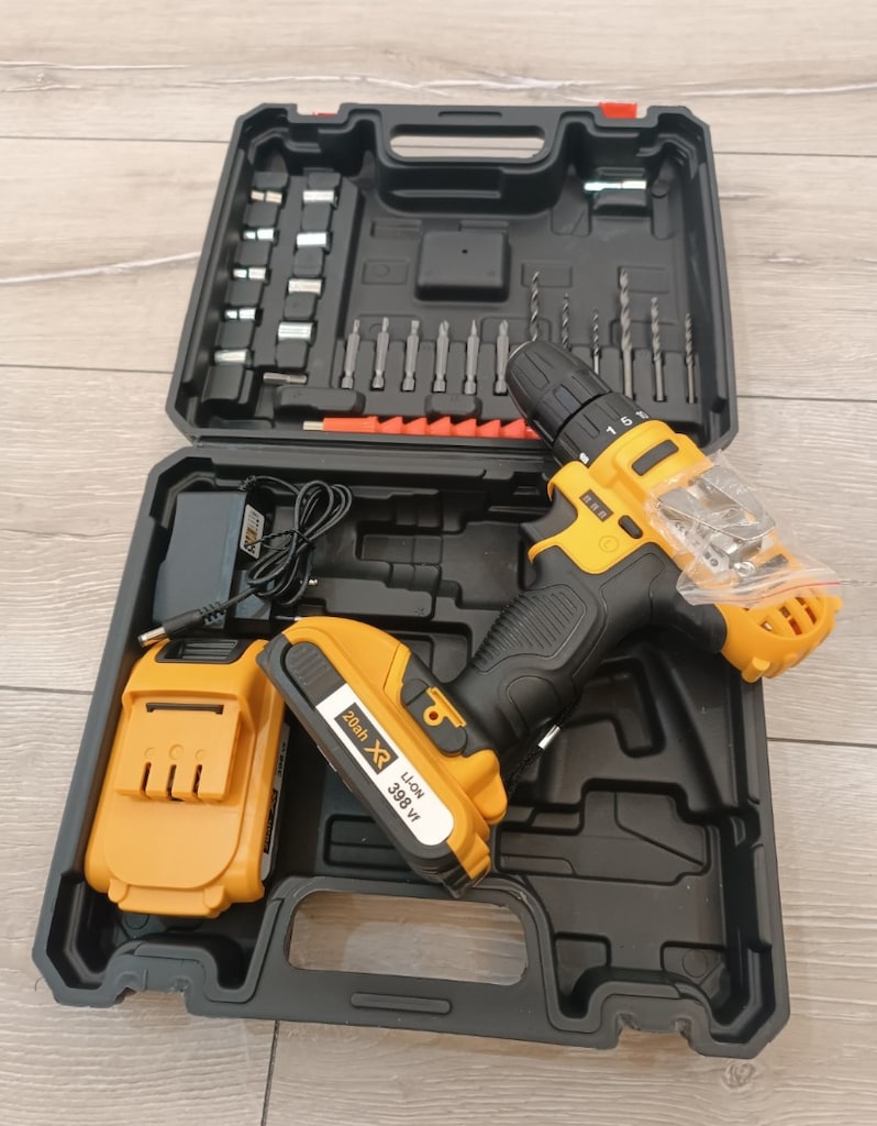 DARBELİ ŞARJLI MATKAP ÇİFT AKÜ TAM SET - 6