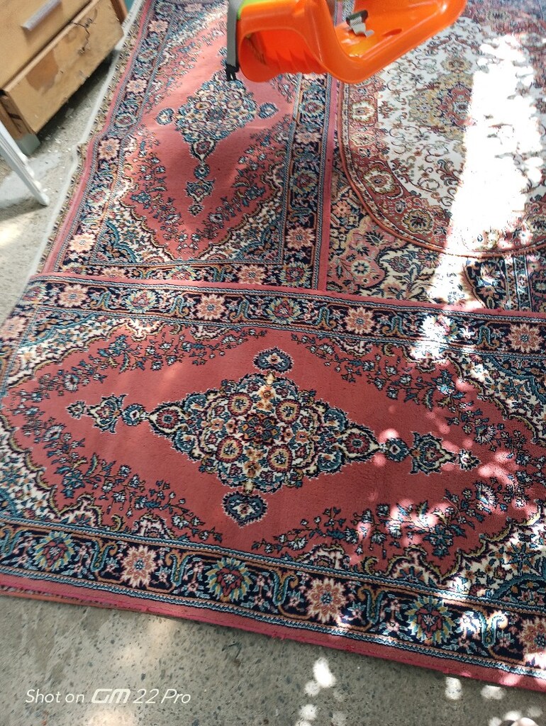 beş adet eski model halı üç adet küçük boy halı - 4