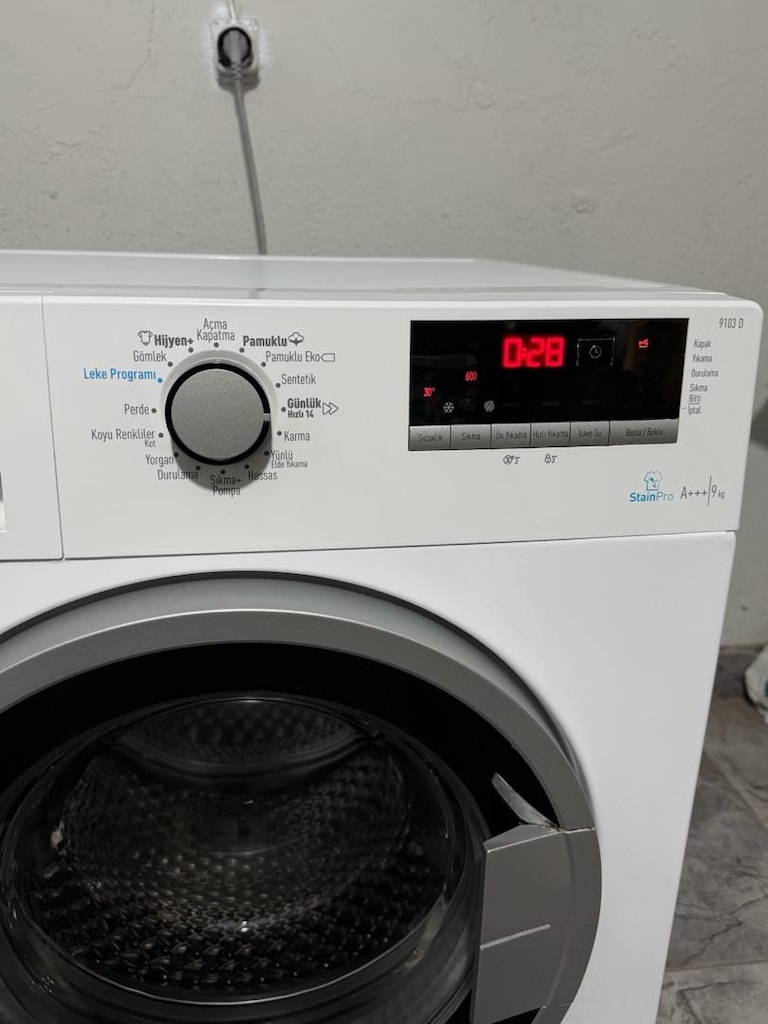 Arçelik 9 kg 1200 devir çamaşır makinası yeni - 2