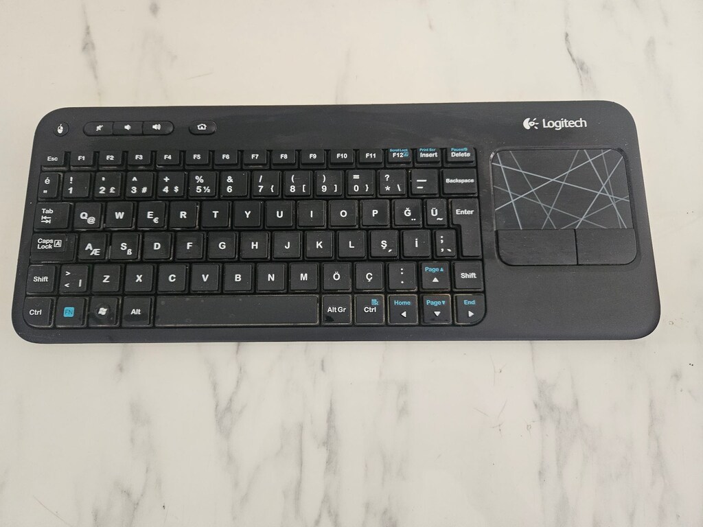 Logitech K400r TV Klavyesi, Unifying Alıcılı. - 2