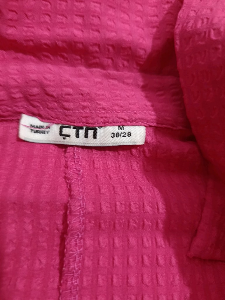 pembe kadın dirsek kol gömlek - 3